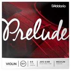 다다리오 프렐류드 바이올린현 바이올린선 세트, J810 4/4M, 혼합색상, 1세트