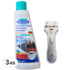 닥터베크만 인덕션 클리너 + 스크래퍼 세트, 250ml, 3세트