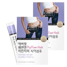 에버핏 쾌변엔 차전자피 식이섬유, 180g, 2개