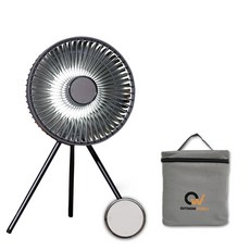 아웃도어웍스 무선 야외용 서큘레이터 선풍기 + 전용파우치, V1100(그레이)