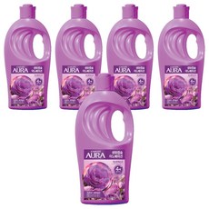 아우라 초고농축 섬유유연제 자스민머스크 본품, 2L, 5개