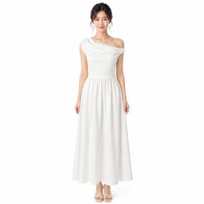 ZAN ZAN 冉冉 不規則露肩洋裝