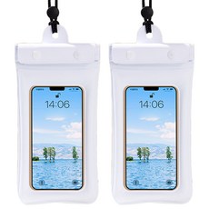 Bonabi Vivid 手機防水袋, 白色, 2個