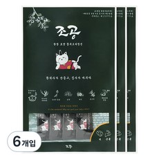 조공 고양이 파우치 간식 오리 4p, 한방보양참치오리탕전, 60g, 6개
