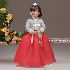The Ye Hanbok 女孩綠色 GIU 韓服套裝 374