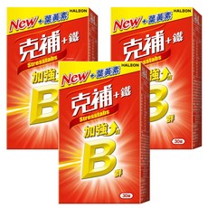 克補加鐵加強錠, 30顆, 3罐