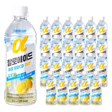 그린몬스터 칼로에이드 제로 알파CD 이온음료 레몬맛, 24개, 500ml