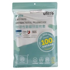ufitto 優美特 物理性防蟎抗菌枕頭套 110g