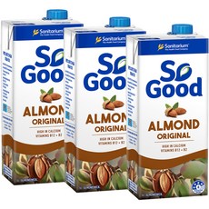 So Good 原味杏仁, 1000ml, 3個