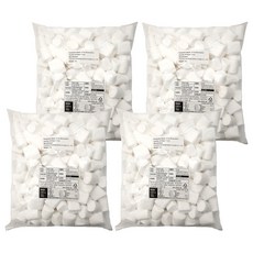 SAMJIN 三進 白棉花糖, 1kg, 4包