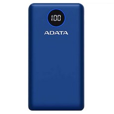 ADATA 威剛 快充行動電源 20000mAh USB-A + Type-C, P20000QCD, 藍色, 1個