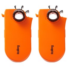 GOLD BRANCH 滾輪式膠帶台 120 x 60 x 20 mm, 橘色, 2個