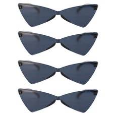 LivingDA 3角造型眼鏡, 4個, 黑色