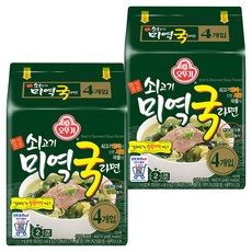 오뚜기 쇠고기 미역국라면 115g, 8개