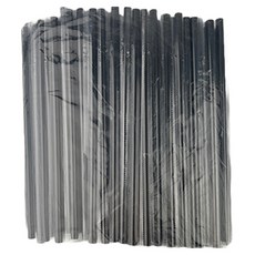 直稻草黑 7mm x 28cm, 2個, 100入