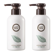 HAPPY BATH 弱酸性PH4.5 女性私密清潔露 綠茶香, 200ml, 2個