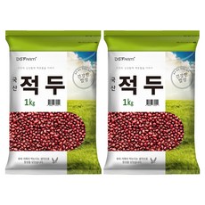 건강한밥상 국산 적두 팥, 1kg, 2개