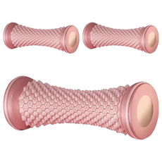 Health First 滾輪腳底按摩器, 3個, 粉紅色