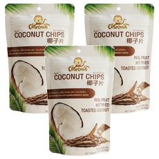 Crispconut 椰子脆片 巧克力口味, 40g, 3包