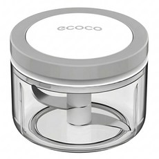 ecoco 意可可 可收納大拉環食物調理器, 經典灰, 1個