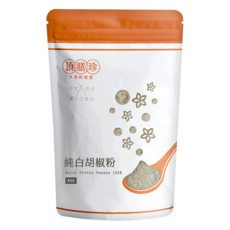 頂膳珍 純白胡椒粉, 1個, 80g