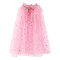 Kori Deer 可莉鹿 輕柔網紗亮片球球女童斗篷披風 公主萬聖節禮服配件