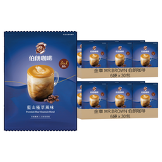 金車 MR.BROWN 伯朗咖啡 三合一伯朗咖啡 藍山極萃風味, 15g, 30包, 12袋