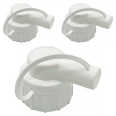 酒精桶分裝瓶蓋, 3個, 白色