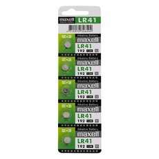 maxell 台灣公司貨 鹼性鈕扣型電池 LR41 03563-LR2, 5顆, 1組