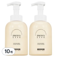 브라운 라이프 대용량 저자극 모찌버블 핸드워시 허그솝향, 500ml, 10개