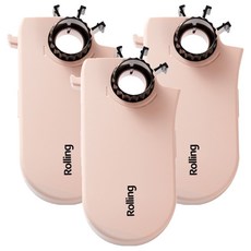 골드브랜치 롤링 테이프커터 디스팬서 120 x 60 x 20 mm, 핑크, 3개