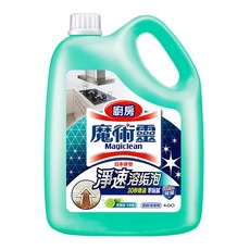 Kao 花王 Magiclean 魔術靈 台灣公司貨 廚房清潔劑 萊姆香, 3.8L, 1桶