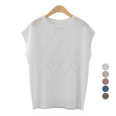 Zenith 女款 Ruby 圓領肩部針織T恤 N1264