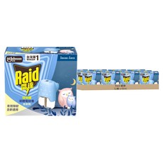 Raid 雷達 佳兒護 柔光版液體電蚊香器 無臭無味 1機 + 1瓶, 12盒, 45ml