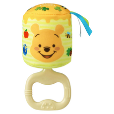 TAKARA TOMY 小熊維尼 手搖鈴玩具 DS91976, 僅手搖鈴, Yellow, 1個