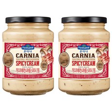 歐洲 Fontana 卡尼亞培根蘑菇辣味奶油義大利麵醬, 2個, 430g