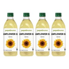 Pepebruno 葵花籽油, 4個, 1L