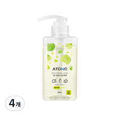 ATONO2 1級奶瓶 & 廚房清潔劑 麝香葡萄香氛, 480g, 4個