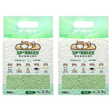 SPARKLES 環保極細豆腐貓砂, 綠茶, 2.5kg, 2包