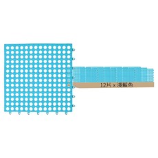 升級版浴室防滑止滑地墊 無吸盤 12片, 淺藍色, 1組