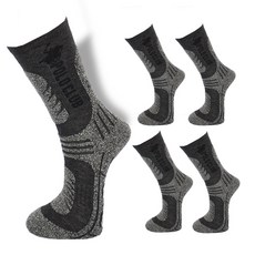 BEVERLY HILLS POLO CLUB 男士登山長款休閒襪5雙入, 灰色的