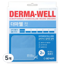 GC녹십자 더마웰 컷 하이드로콜로이드 운드 드레싱 2p, 5개