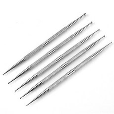 MEO 不鏽鋼黏土 DIY 塑形棒 5件組, 單一顏色, 1套