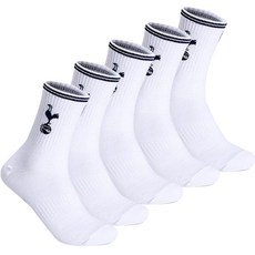 TOTTENHAM HOTSPUR 隊徽雙線中筒襪, 白色