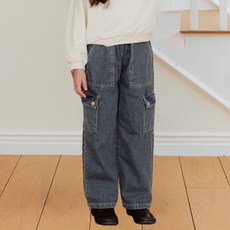 SM2 女童用工裝牛仔褲