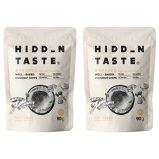 隱藏的味道烤椰子片溫和, 90g, 2個