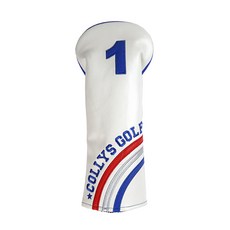 COLLYS GOLF 歐風開球木桿桿頭套, 白色, 1個