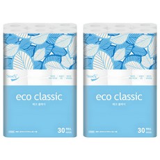 blondy Eco Classic 2層衛生紙, 2套, 40m, 30捲