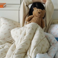 NO CONCEPT 熟睡印花水洗薄被+枕頭套組