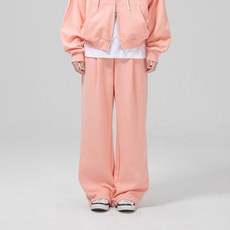 Granfinny 經典休閒素色寬版氣球束口鬆緊帶抽繩單褶運動褲